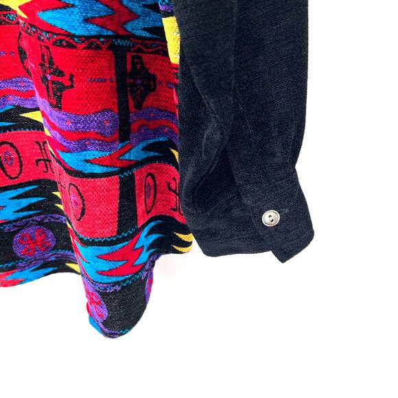 Chicos Design Vintage 2 Large Wearable Art Jacket Coat Blouse Shirt Top Abstract - Picture 6 of 7